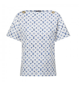 Louis Vuitton Футболка с узором Monogram Aquarelle