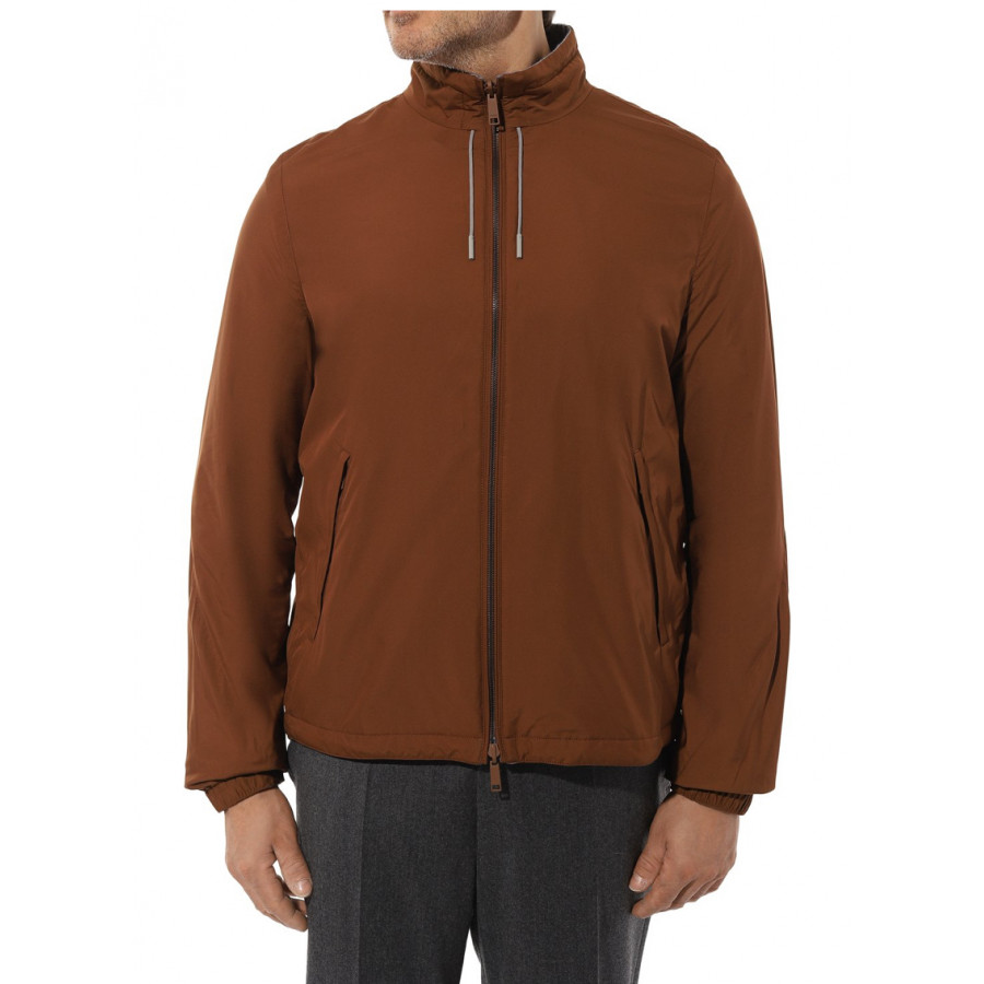 Zegna Двусторонняя куртка из джерси с добавлением кашемира, хлопка и шелка