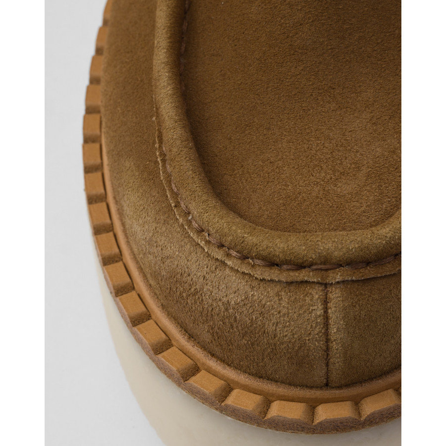 Prada Замшевые лоферы Suede с мехом