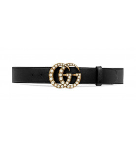 Gucci Ремень с жемчужной пряжкой GG