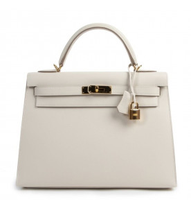 Hermes Сумка Kelly 32 Epsom Craie