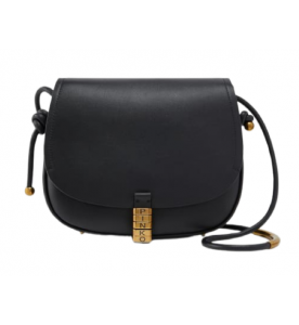 Pinko Большая сумка кросс-боди Saddle из кожи с декоративными узлами