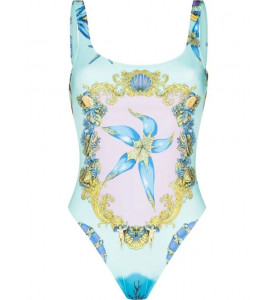 Versace Купальник Trésor de la Mer с принтом