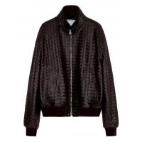 Bottega Veneta Куртка из кожи Intrecciato