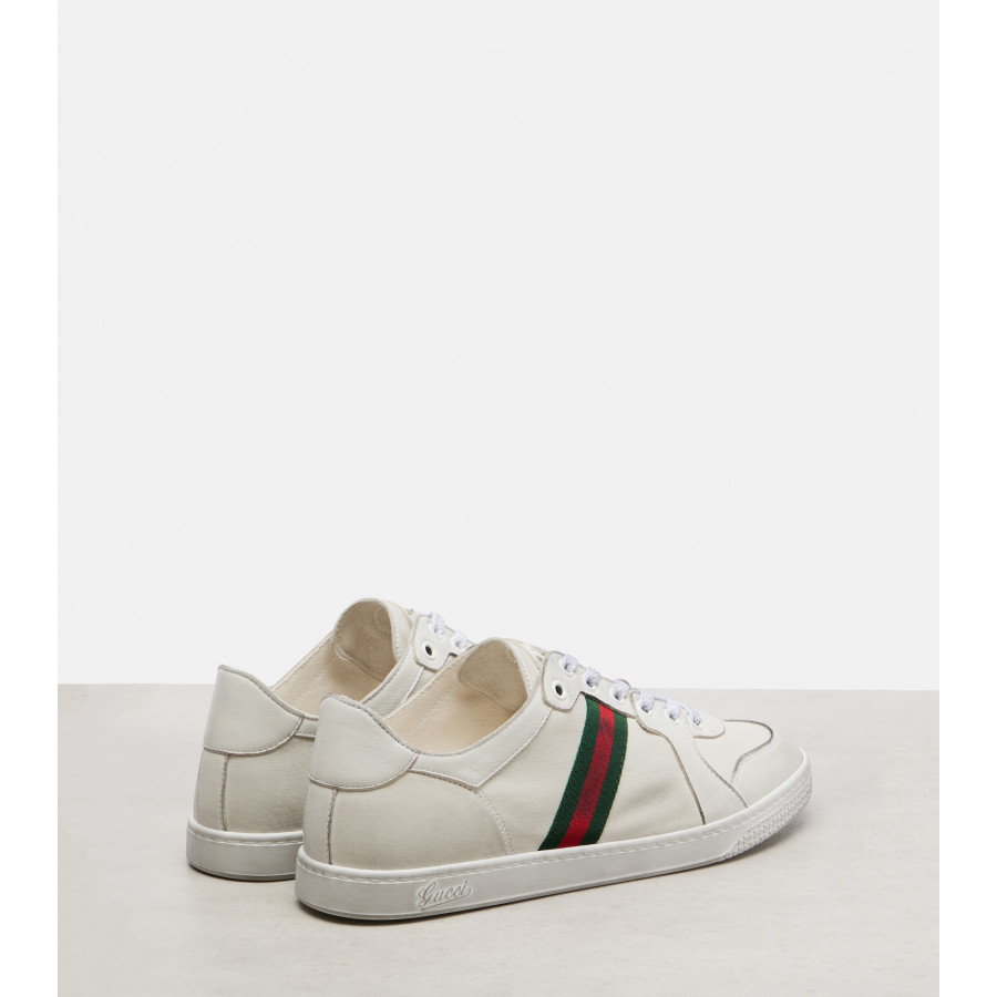 Gucci Кожаные кроссовки Stretch Web Stripe