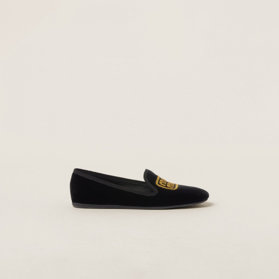 Miu miu Бархатные слиперы