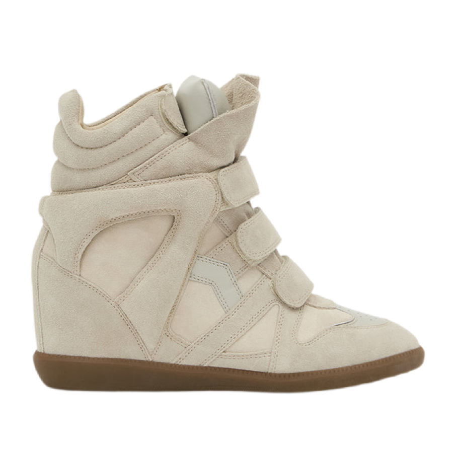 Isabel Marant Кожаные кроссовки на танкетке Bekett
