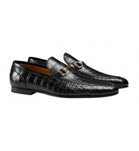 Gucci МУЖСКИЕ ЛОФЕРЫ JORDAAN ИЗ КОЖИ КРОКОДИЛА