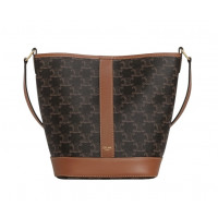 CELINE СУМКА SMALL BUCKET IN TRIOMPHE