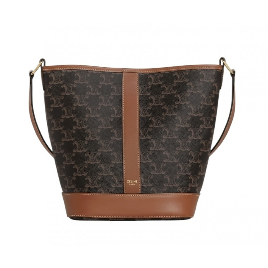 CELINE СУМКА SMALL BUCKET IN TRIOMPHE