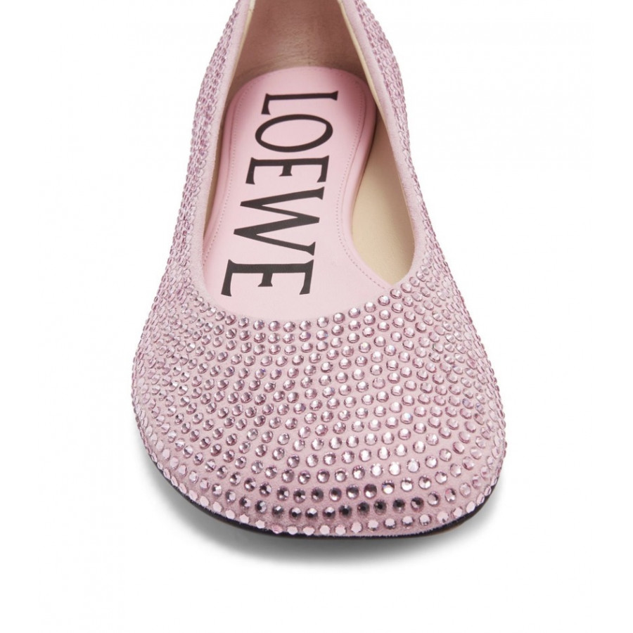 Loewe Балетки Toy Ballerina, украшенные кристаллами