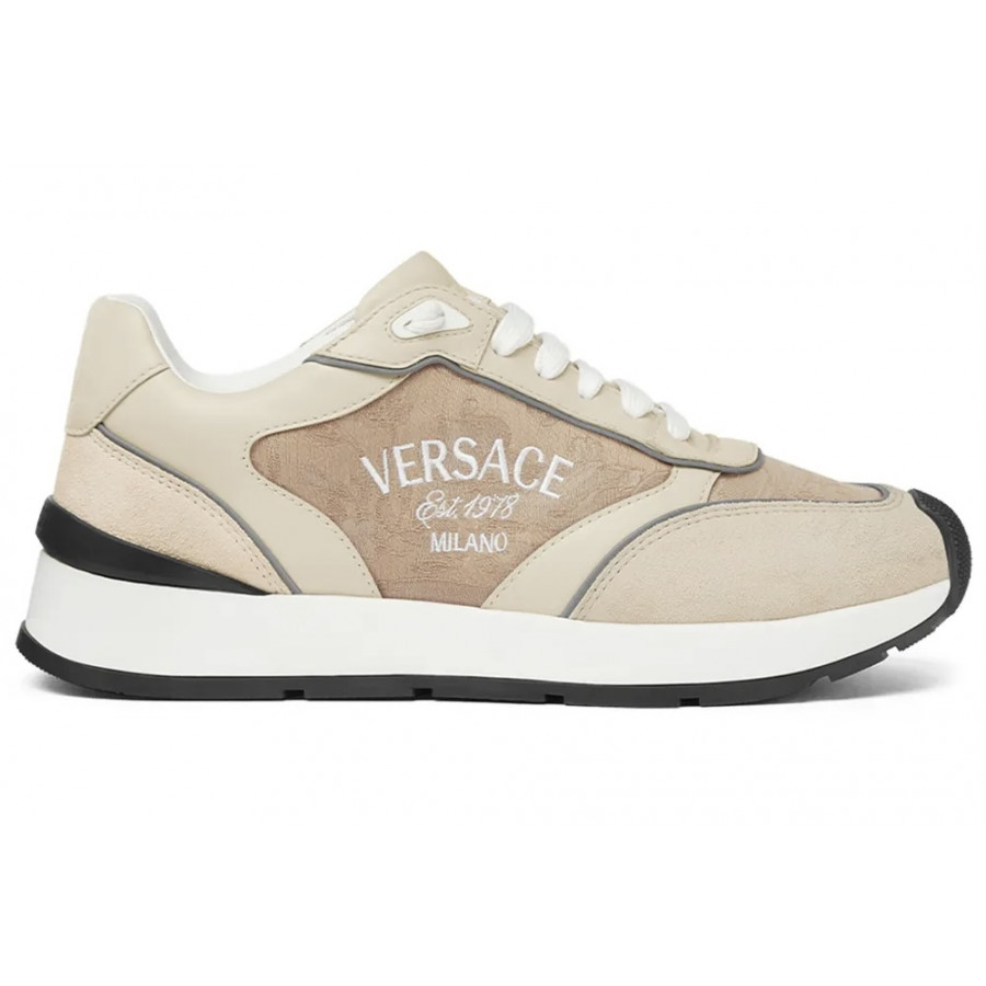 Versace Кожаные кроссовки Milano