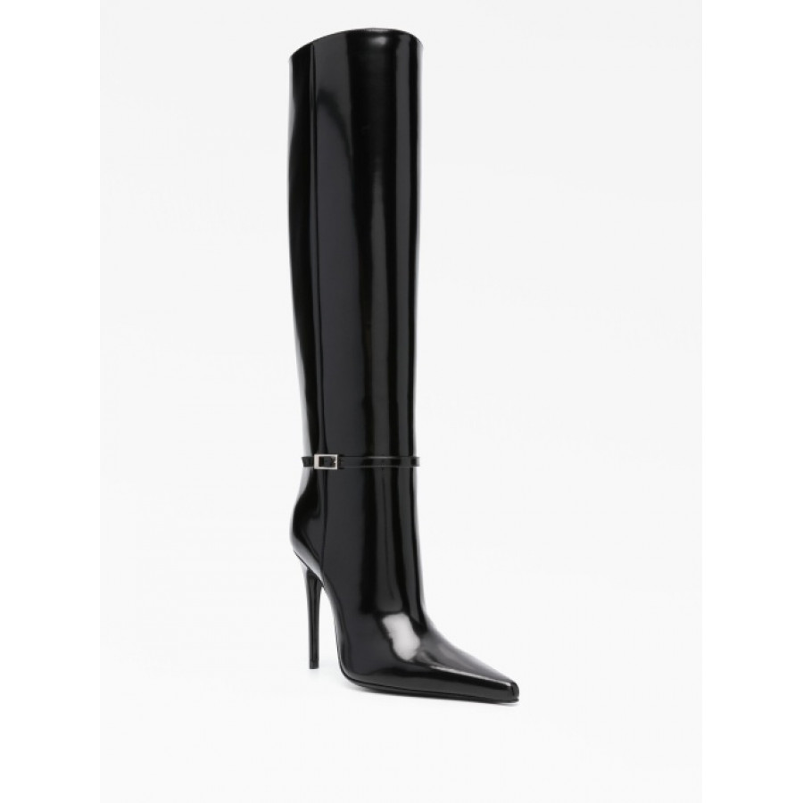 Saint Laurent Сапоги Vendome с пряжкой