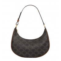 CELINE СУМКА AVA BAG ИЗ ПАРУСИНЫ TRIOMPHE И ТЕЛЯЧЬЕЙ КОЖИ