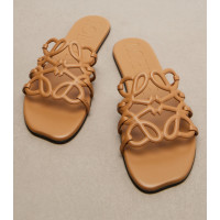 Loewe Кожаные шлепанцы Paula's Ibiza Petal Anagram
