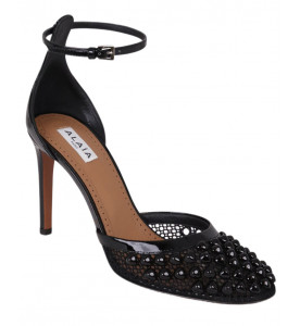 ALAIA Туфли-лодочки Stud Fishnet Mesh 90 мм с острым носком