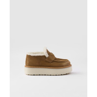 Prada Замшевые лоферы Suede с мехом