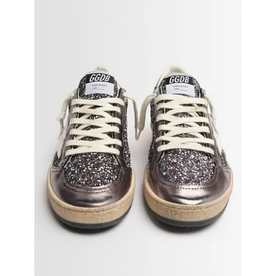 Golden Goose Кроссовки Ballstar с блестками
