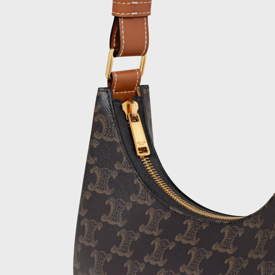 CELINE СУМКА AVA BAG ИЗ ПАРУСИНЫ TRIOMPHE И ТЕЛЯЧЬЕЙ КОЖИ