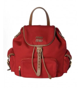 Miu Miu Рюкзак из холста и кожи