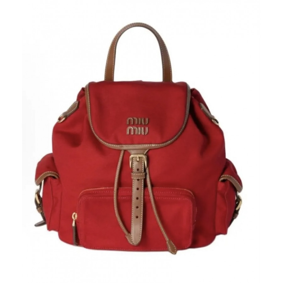 Miu Miu Рюкзак из холста и кожи