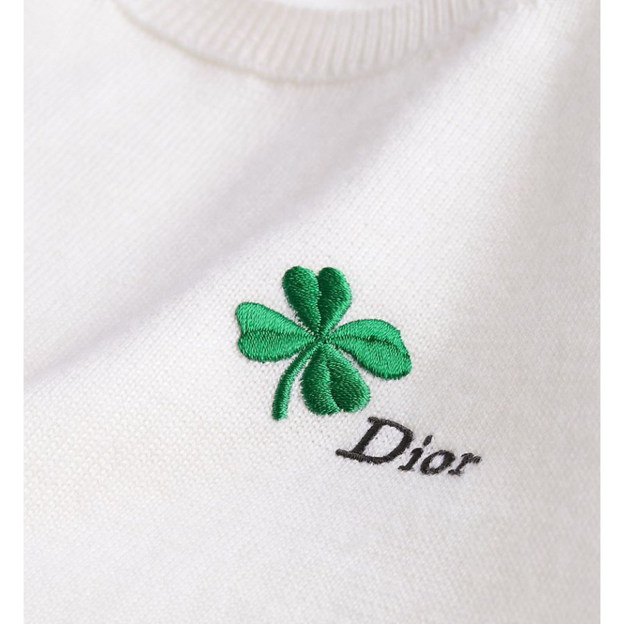 Dior Свитер с короткими рукавами, облегающего кроя