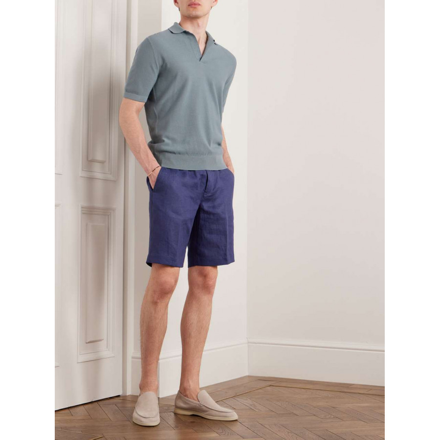 Loro Piana ЛЬНЯНЫЕ ШОРТЫ-БЕРМУТЫ