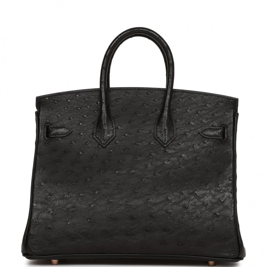Hermes СУМКА BIRKIN 25 ИЗ КОЖИ СТРАУСА <br />