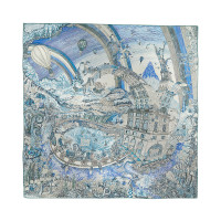 Hermes Шаль Les Folies du Faubourg 90