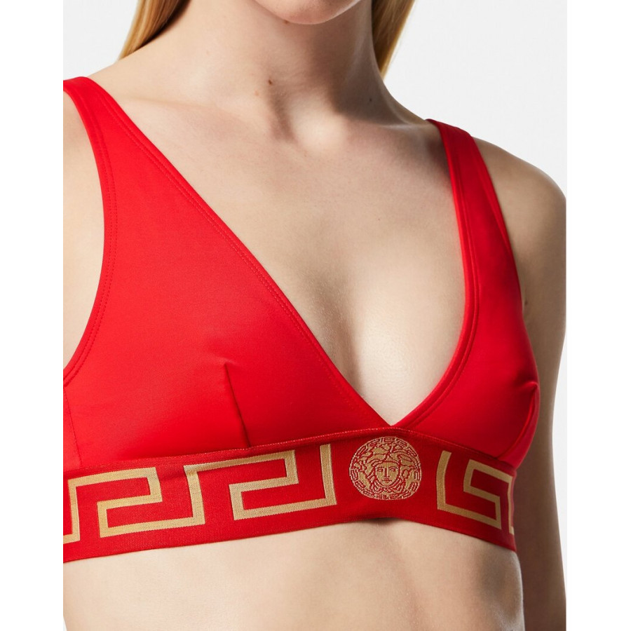 Versace ТОП БИКИНИ С КАЙМОЙ С МОТИВОМ GRECA