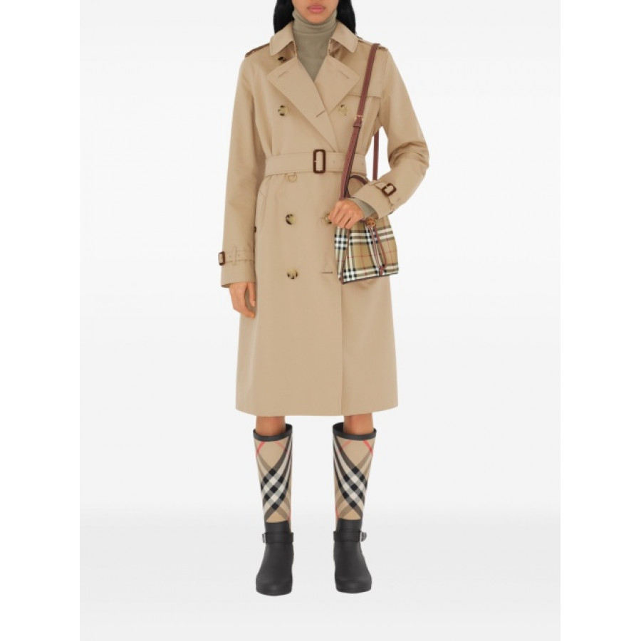Burberry Сумка Small Check Monogram Bucket Bag