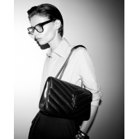Saint Laurent СУМКА LOULOU SMALL IN MATELASSÉ