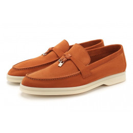 Loro Piana Замшевые лоферы Summer Charms Walk
