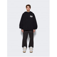 VETEMENTS ЧЕРНАЯ ТОЛСТОВКА НА МОЛНИИ BRAIN POWER