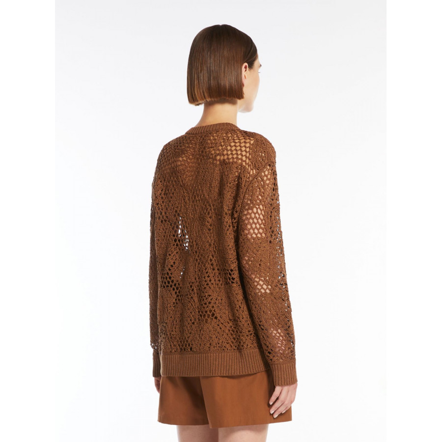Max Mara Вышитый хлопковый джемпер