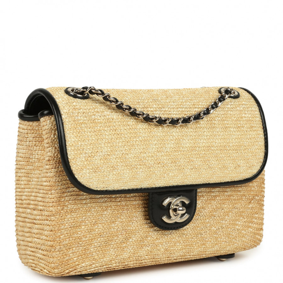 Chanel Маленькая плетеная сумка с клапаном