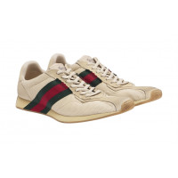 Gucci Женские кроссовки Tempo с замшевой отделкой