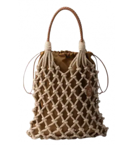 Prada Сумка-Шоппер пплетенная в технике Macramé