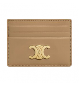 Celine ВИЗИТНИЦА TRIOMPHE ИЗ БЛЕСТЯЩЕЙ ТЕЛЯЧЬЕЙ КОЖИ