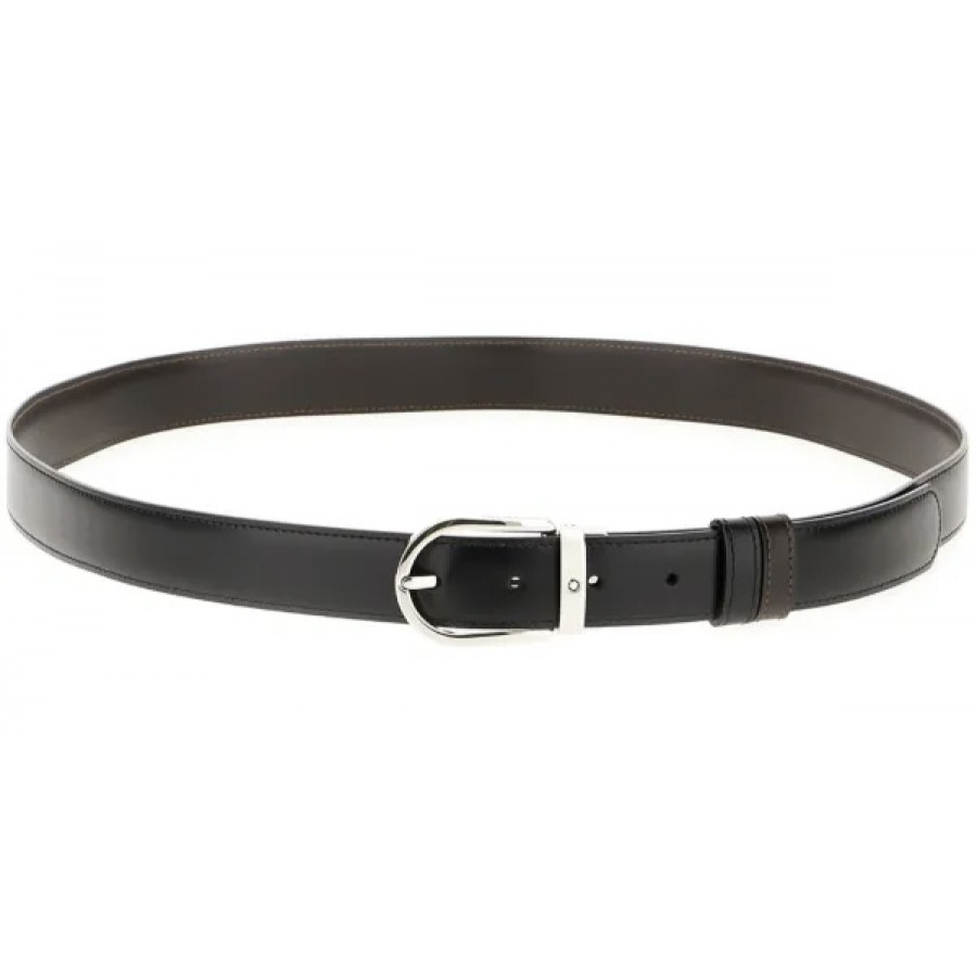 MONTBLANC Двусторонний кожаный ремень