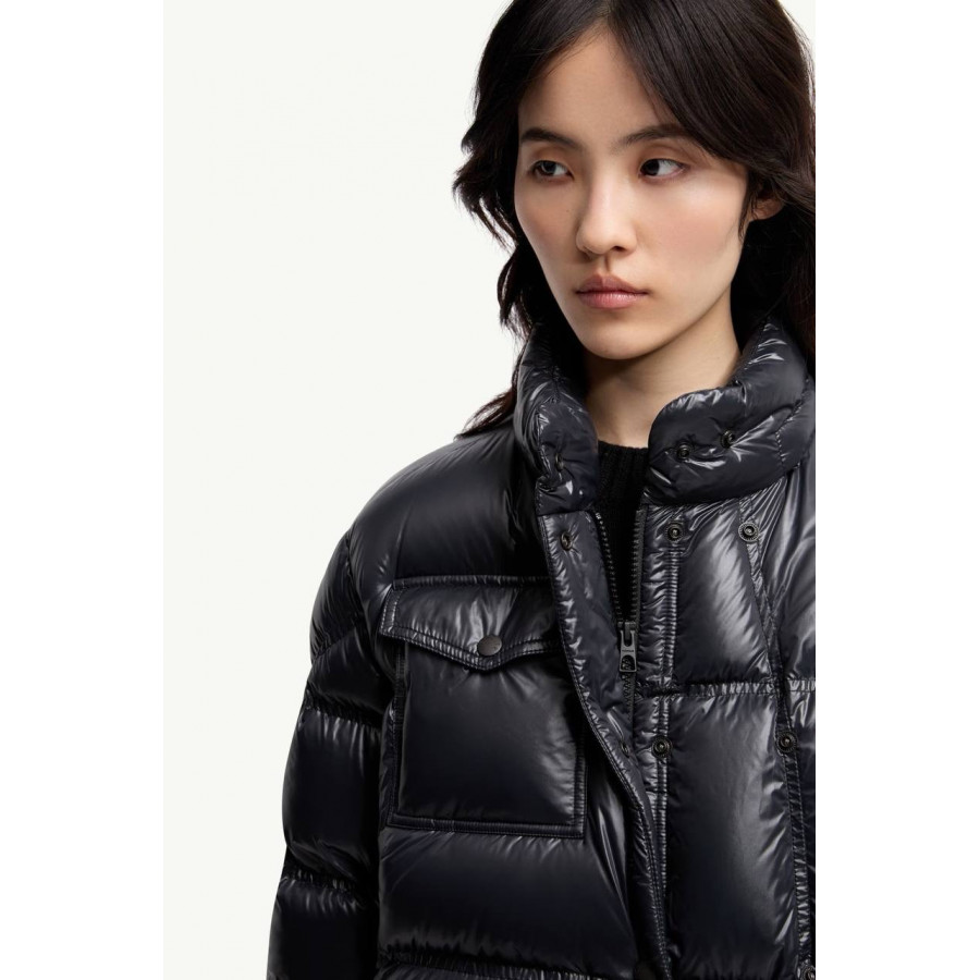 Moncler Короткая стеганая куртка Erea Square-Quilted с капюшоном