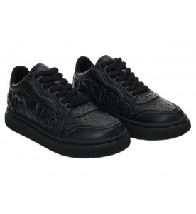 ALEXANDER WANG Кроссовки из галечной кожи с логотипом