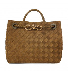 Bottega Veneta Замшевая сумка Andiamo small