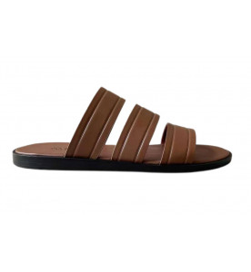 Loro Piana Мужские кожаные сандалии Naha Seawalk Slide