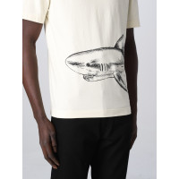 Palm Angels Футболка Broken Shark Classic Tee 'Butter'
