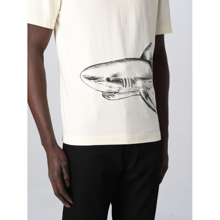Palm Angels Футболка Broken Shark Classic Tee 'Butter'