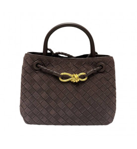 Bottega Veneta Замшевая сумка Andiamo small