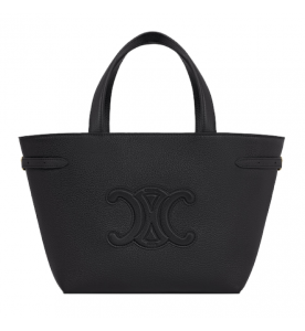 Celine СУМКА MINI CABAS ANAIS CUIR TRIOMPHE ИЗ ЗЕРНИСТОЙ ТЕЛЯЧЬЕЙ КОЖИ