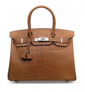 Hermes СУМКА BIRKIN 30 ИЗ МАТОВОЙ КОЖИ АЛЛИГАТОРА