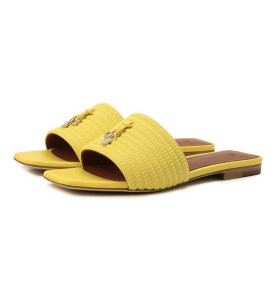 Loro Piana Кожаные шлепанцы Sprightly Charms